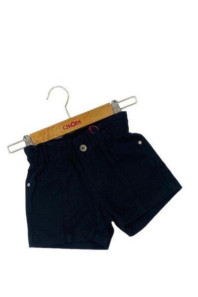 Çikoby Pantaloni scurți țesuți pentru fete cu talie elastică