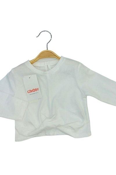 Çikoby Baby Girl Cotton Thin Long Sleeve Crop Blouse