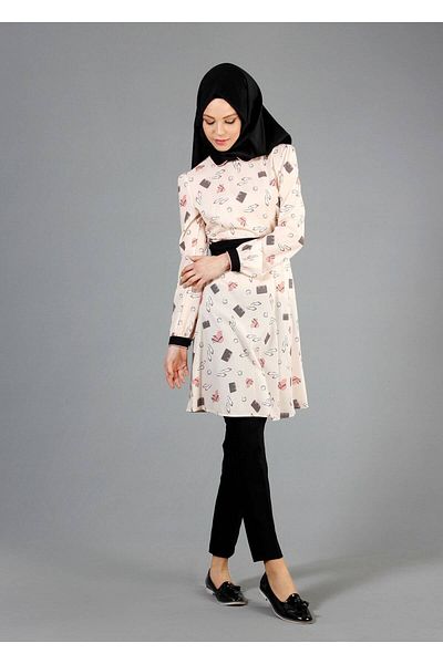 TRENDTESETTÜR T 4679 Verso Hijab Tunic