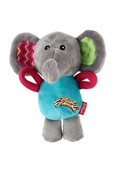 Gigwi Plush Friendz Elephant Dog Toy with Sound