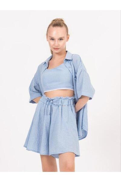 Zekids Κοριτσίστικο λινό σορτς - Loose Cut