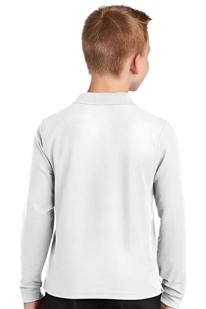 Trenderrs Boys' Polo Neck T-Shirt - Long Sleeve, 100% Cotton, Casual and School Uniform