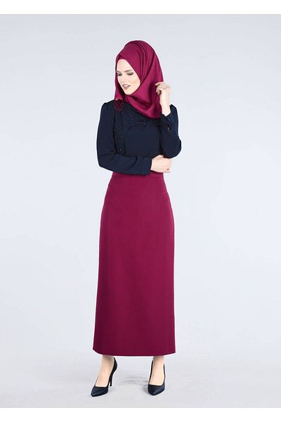 TRENDTESETTÜR Γυναικεία μπλούζα Navy Blue (K.LACİVERT) T 4409 Criss Hijab