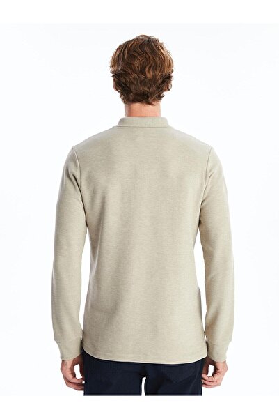 LC Waikiki Ανδρικό φούτερ με μακρυμάνικο λαιμό πόλο LCWAIKIKI Classic