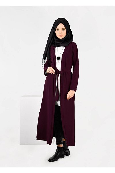 TRENDTESETTÜR Γυναικείο μπουφάν μπορντό (K.BORDO) με σχισμές στα πλαϊνά 4934