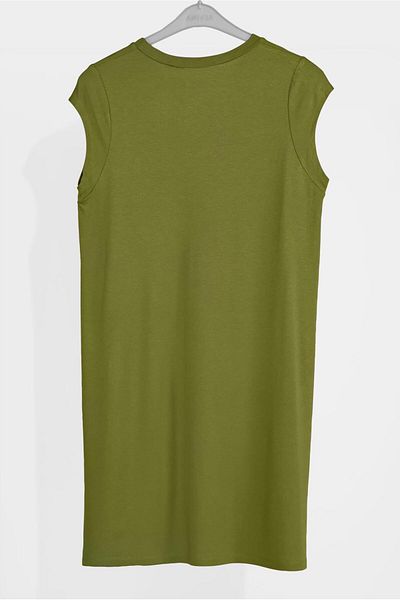TRENDTESETTÜR Γυναικείο Πράσινο (OLIVE) Basic Αμάνικο Τούνικ 40826