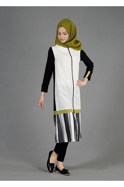 TRENDTESETTÜR Γυναικείο Μαύρο T 4925 Indila Hijab Τουνίκ