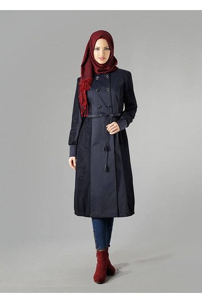 TRENDTESETTÜR Καμπαρντίνα με κορδόνια Crew Neck Trench 1606