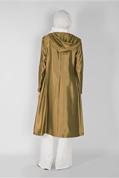 TRENDTESETTÜR Shiny Fabric Trench Coat 10261