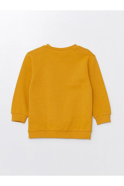 LC Waikiki LCW Kids Crew Neck Χοντρό εμπριμέ φούτερ για αγόρι