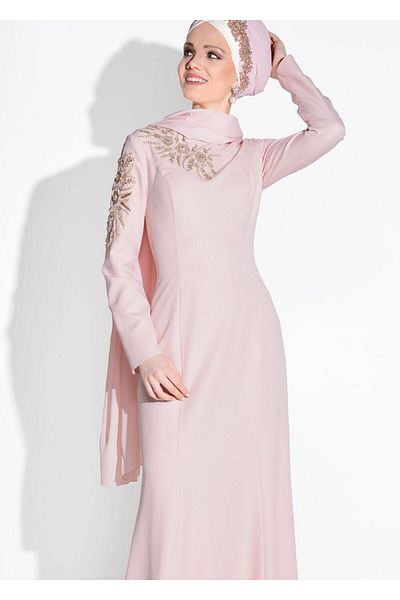 TRENDTESETTÜR Bead Embroidered Evening Dress 5399
