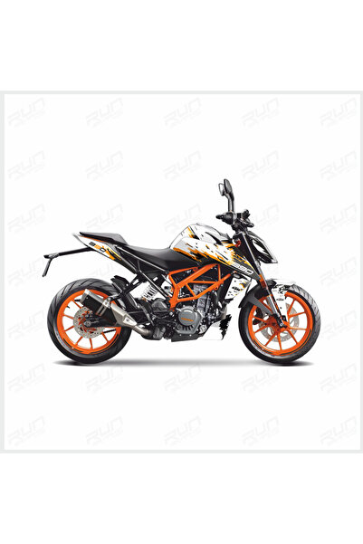 Run Grafik Shop KTM DUKE 390 DALGALI FULL BODY KİT STİCKER SET MT1