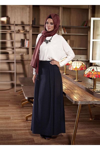 TRENDTESETTÜR T 4462 Hürrem Hijab Χειμερινή Μπλούζα - 36/44
