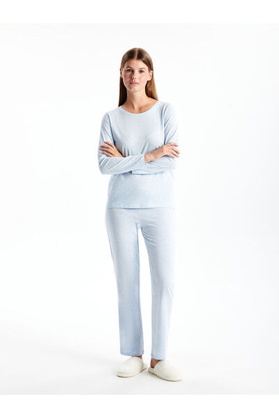 LC Waikiki Peak Yeni Sezon Bisiklet Yaka Kadın Pijama Takımı