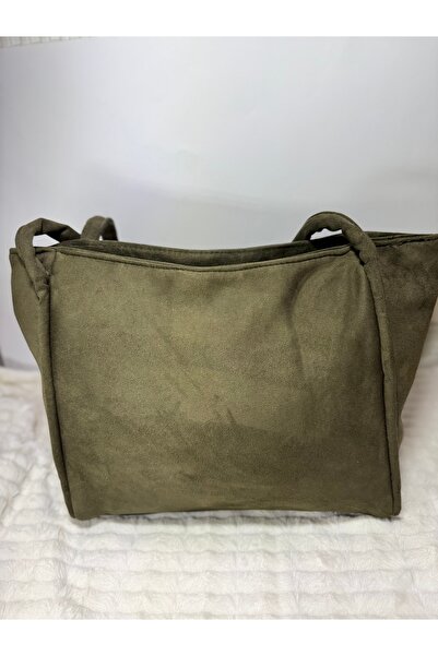 nan na Süet Büyük Omuz Çantası - Şıklık ve Rahatlık Bir Arada