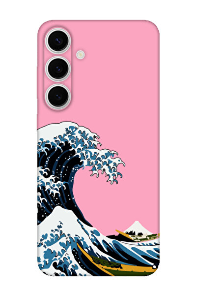 frondcase حافظة لهاتف سامسونج S24 FE كاناجاوا باللون الوردي