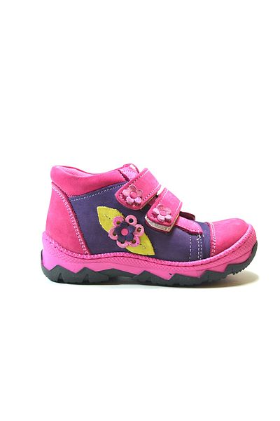 Onlo Ayakkabı Onlo Shoes BY.671 Γνήσιο Δερμάτινο Ροζ Velcro Ορθοπεδικές Κοριτσίστικες Μπότες