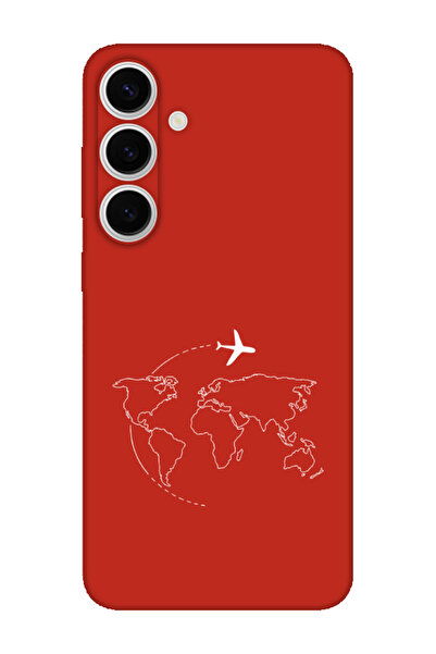 frondcase حافظة لهاتف سامسونج S24 FE Face Art باللون الأحمر