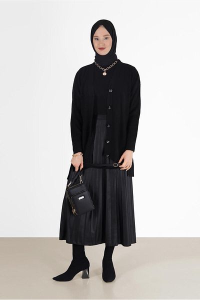 TRENDTESETTÜR Γυναικεία ζακέτα με μαύρα κουμπιά Basic 94541