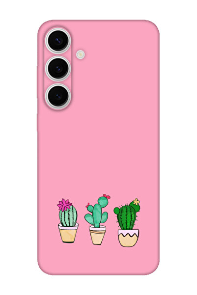 frondcase حافظة لهاتف سامسونج S24 FE الشمس والقمر باللون الوردي