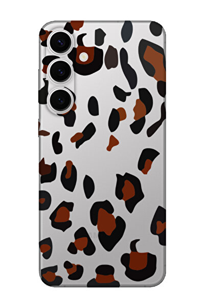 frondcase حافظة هاتف شفافة بنمط الفهد لهاتف سامسونج S24 FE