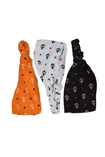 artıbir bodrum Bandană elastică cu parașuta cu model de buline și ancoră