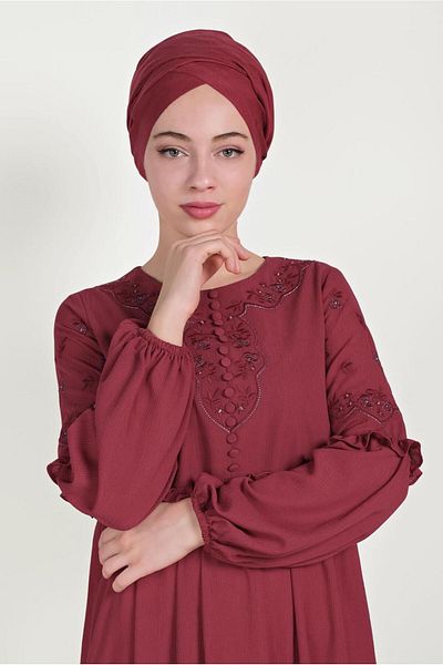 TRENDTESETTÜR ΓΥΝΑΙΚΕΙΟ ΦΟΡΕΜΑ ΚΕΝΤΗΜΕΝΟ ΜΕ ΚΟΥΜΠΙ ΜΠΟΡΝΤΟ (A.BORDO) 40500