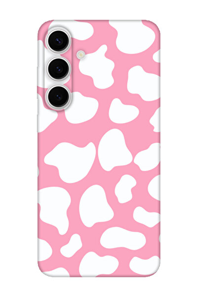 frondcase حافظة لهاتف سامسونج S24 FE بقرة وردية اللون