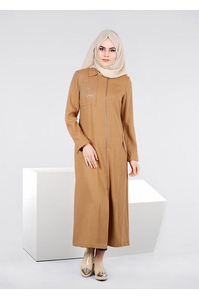 TRENDTESETTÜR Γυναικείο καφέ (CAMEL) T 1050 Miami Trench Coat