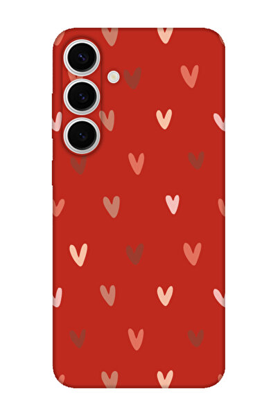 frondcase حافظة هاتف سامسونج S24 FE باللون الأحمر على شكل قلب