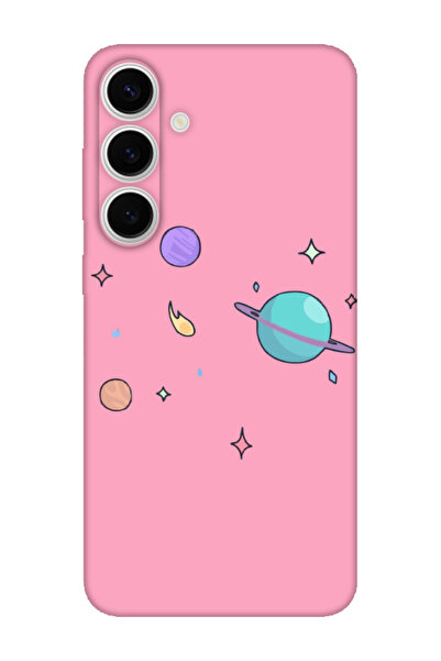 frondcase حافظة لهاتف سامسونج S24 FE بتصميم كوكب وردي