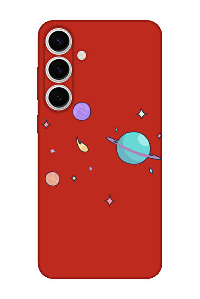 frondcase حافظة هاتف سامسونج S24 FE بتصميم كوكب أحمر