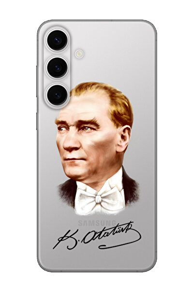 frondcase حافظة هاتف شفافة لهاتف سامسونج S24 FE أتاتورك