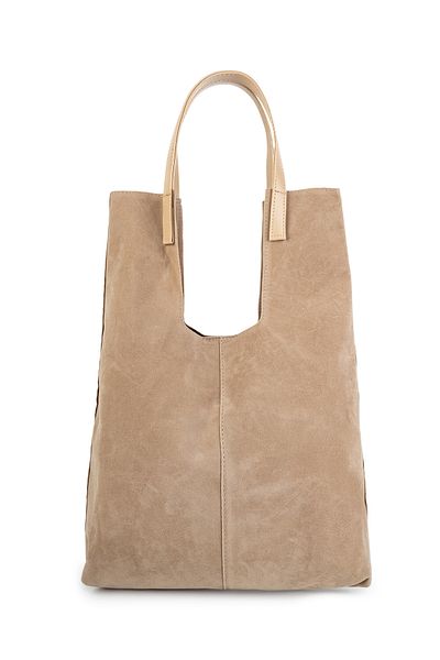 minebag Geanta de umar dama din piele intoarsa Lilyum Mink