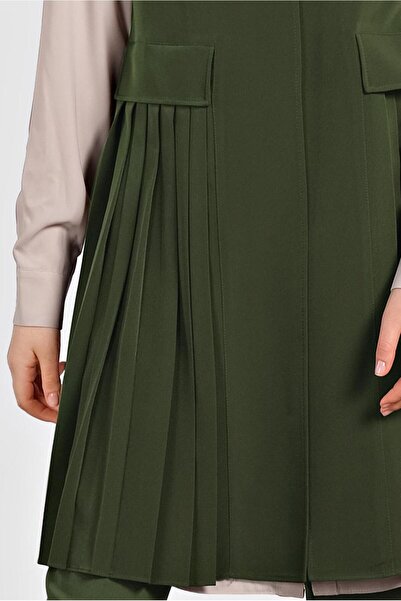 TRENDTESETTÜR Women's Khaki (K.Khaki) Patched Vest t 4244