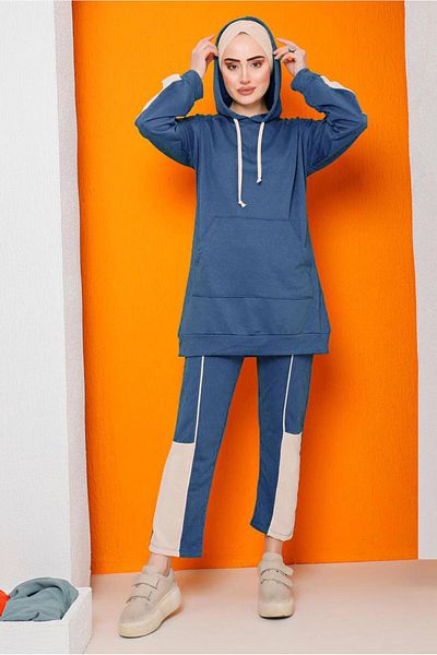 TRENDTESETTÜR Σετ αθλητική φόρμα και παντελόνι 2822 Model Color Block