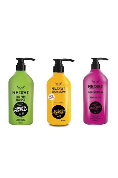 Redist 3-Piece Keratin Hair Care Series - Shampoo Care Set