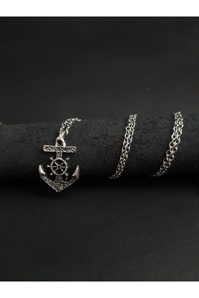 BSN Store Nordic Sailor Fashion Anchor Figured Necklace