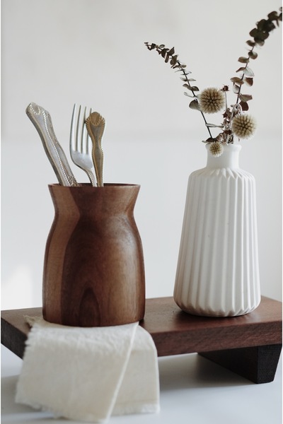 Dekorzdükkan حامل ملعقة أكاسيا