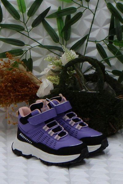 fort Cool Tiger Purple Άνετα αντιολισθητικά κοριτσίστικα μποτάκια