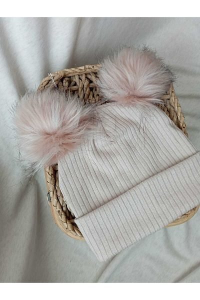 SÜSLÜ BEBİŞLER DÜNYASI Baby Children Adult Beather with Pompon