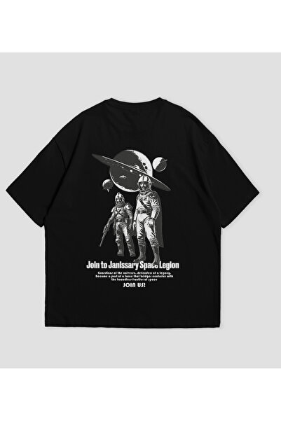 SVART WEAR Janjičarska svemirska legija Oversize kroj T-shirt