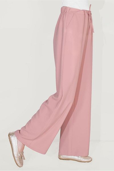 TRENDTESETTÜR Women's Powder Waist Lace-up Loose Trousers 70088