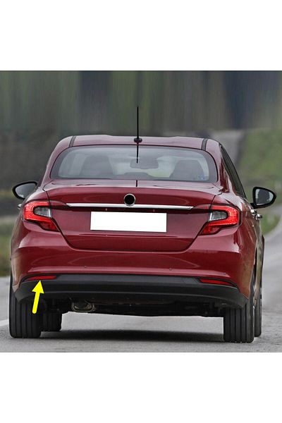 Bisra Rear Bumper Left Lower Reflector for Fiat Egea Sedan 2015-2024 51998151