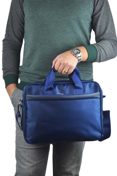 Bagorama Busy Unisex Kumaş 15 Laptop Ve Evrak Çantası - Lacivert