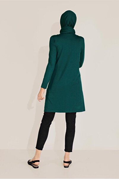 TRENDTESETTÜR Women's Blue (PETROL) Knitted Viscose Tunic 40825