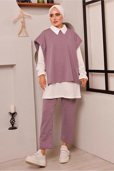 TRENDTESETTÜR Women's Powder Binding Detail Triple Pant. Team 6772