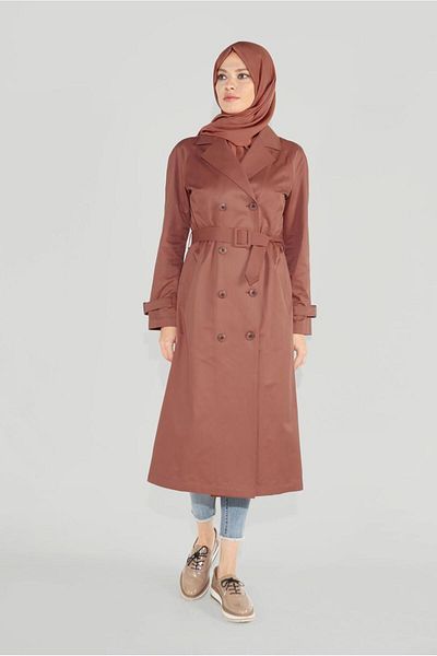 TRENDTESETTÜR ΓΥΝΑΙΚΕΙΟ ΚΑΦΕ (ΤΟΚΙ) T 10198 SAPANCA TRENCH COAT