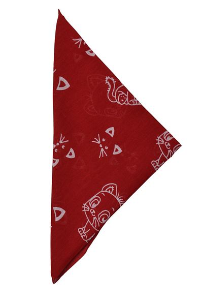 artı bir bodrum Cat Patterned Bandana