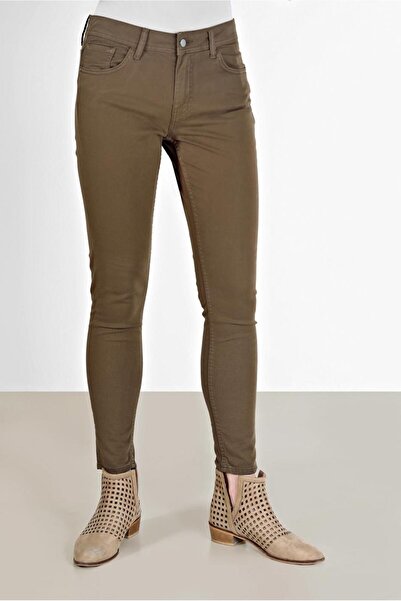 TRENDTESETTÜR Women's Brown (NUT) Skinny Leg Trousers 70280